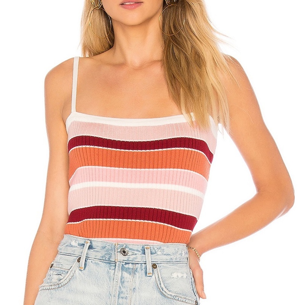 MINKPINK shades of rose knit cami